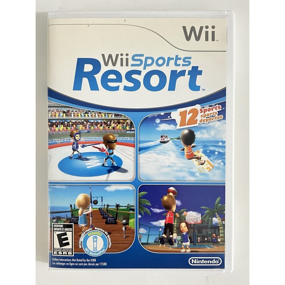 Wii Sports Resort (Nintendo Wii, 2009) Complete w/ Manual  & Inserts - Tested